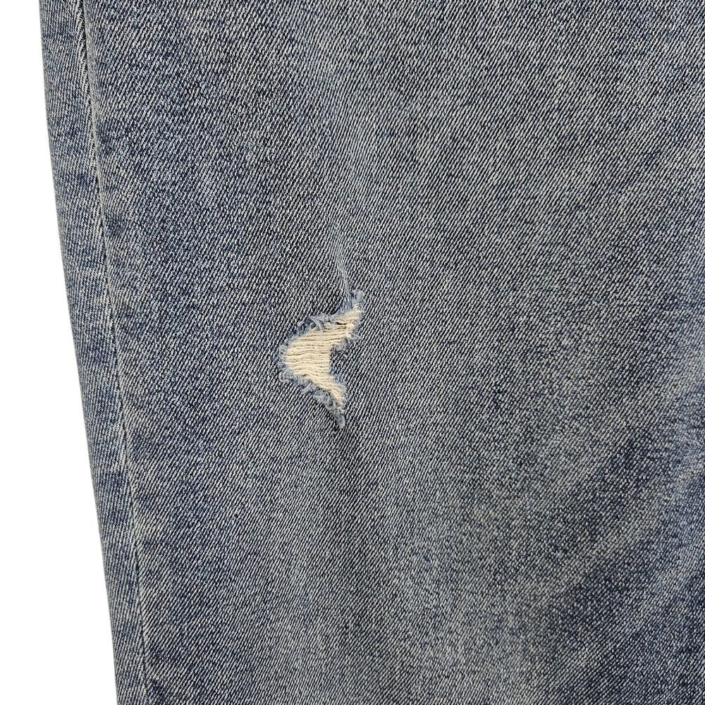 Pilcro Cigarette Slim Straight Jeans High Rise Dark Wash Distressed Denim 31 - Picture 2 of 14